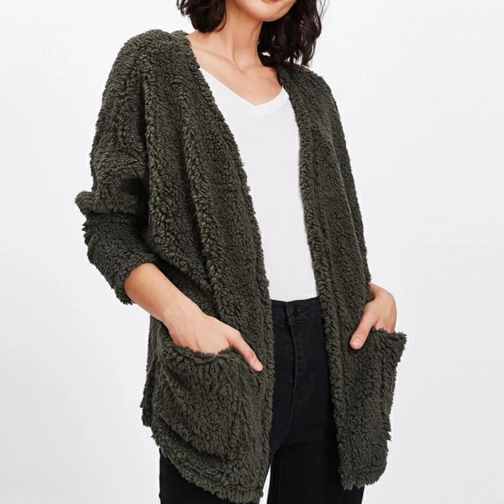 Teddy coat cardigan